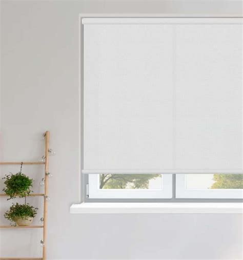 Sample Louvolite Sirocco White Roller Blind Made To Measure Window