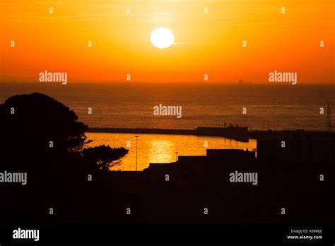 Sunrise over Port Elizabeth Stock Photo - Alamy