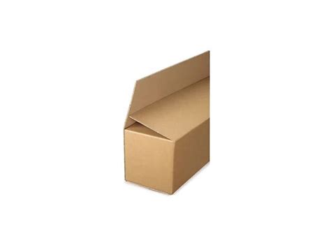 Caisse carton longue simple cannelure à grande ouverture RAJA longueur