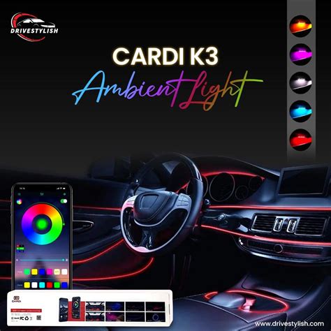 Buy CARDI K3 Multicolor Ambient Lights For Car Ecosystem