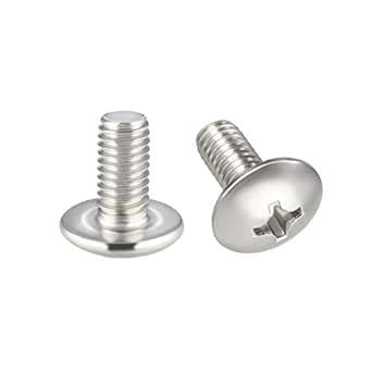 Uxcell Machine Screws M5x10mm Phillips Truss Head Screw 304 Stainless