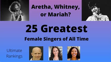 25 Greatest Female Singers Of All Time Youtube