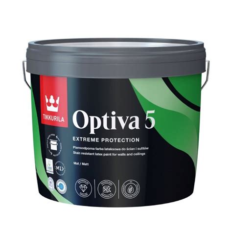 Tikkurila Optiva Matt 5 Baza A Farba Lateksowa 9l C193905110 Cena