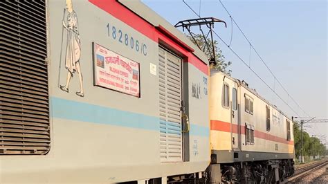 INDIA S FIRST PUSH PULL RAJDHANI EXPRESS 22222 HAZRAT NIZAMUDDIN MUMBAI