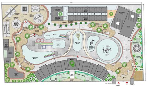 Amusement Park Map Drawing