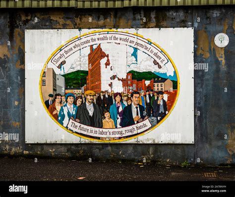 Political murals in Belfast, Northern Ireland, United Kingdom Stock ...