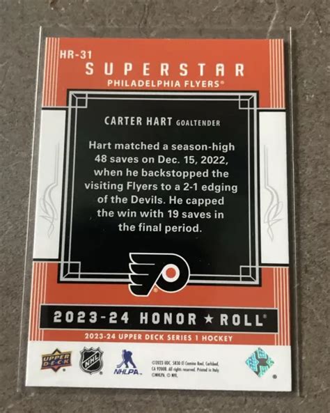 Rouleau D Honneur Superstar Ud Upper Deck Series Hr