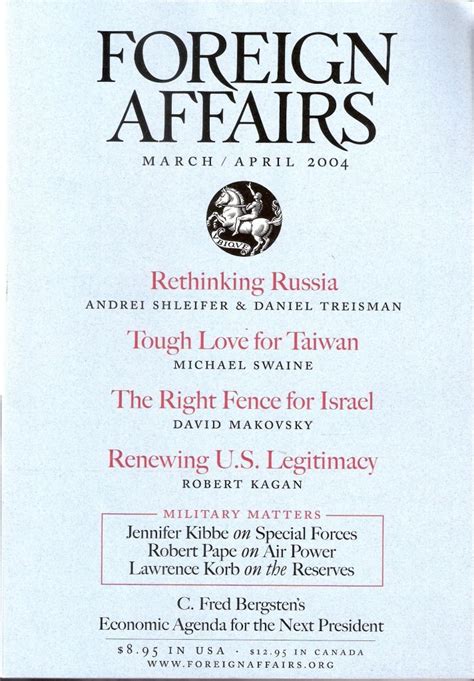 Foreign Affairs March April 2004 Vol 83 No 2 Hoge James F