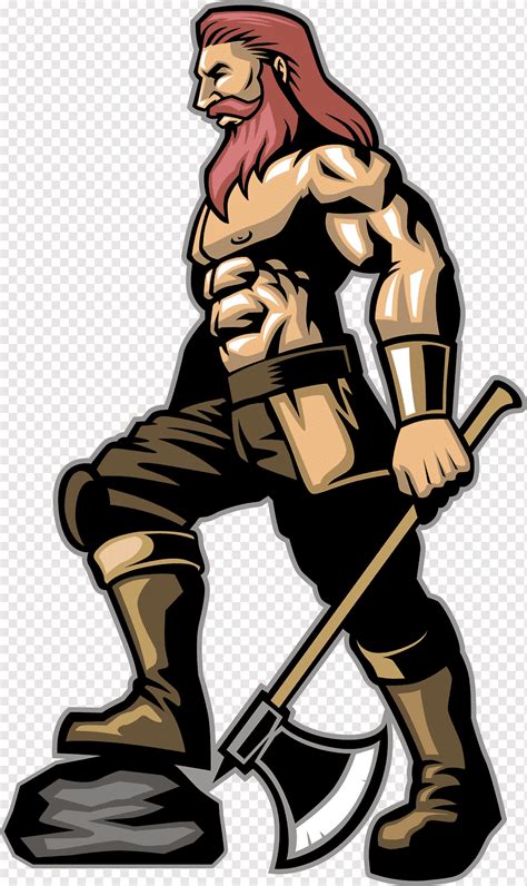 Warrior Viking Norsemen Axe Superhero War Fictional Character Png