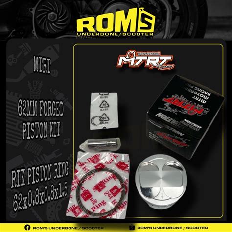 MTRT 62mm 63mm Forged Piston Kit AEROX NMAX Shopee Philippines