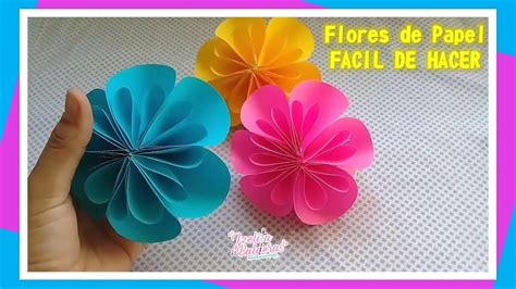 Como Hacer Flores De Papel Facil De Hacer Youtube