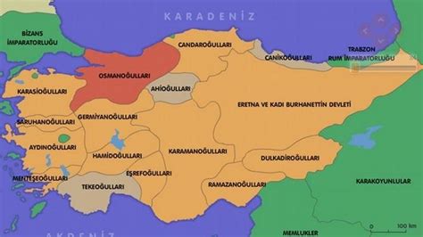 Kuruluş Osmanlı da beylikler dönemi Osmanlı da hangi beylikler var