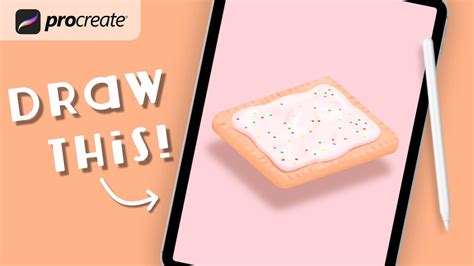 Procreate Step By Step Tutorial Isometric Pop Tart Draw With Me