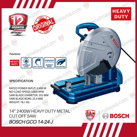 Bosch Professional Gco 14 24j 14 355mm 2400w 3800rpm Metal Cut Off Machine 0601b372l0 Gco14