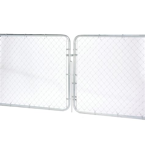 4 Ft H X 12 Ft W Galvanized Steel Chain Link Fence Gate In The Chain