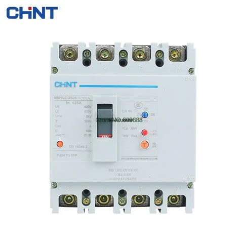 CHNT NM1LE 160A 200A 225A 250A 3P 4P Leakage Moulded Case Circuit