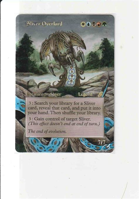 Sliver Overlord Hand Painted Mtg Alter In 2023 Hand Painted Etsy