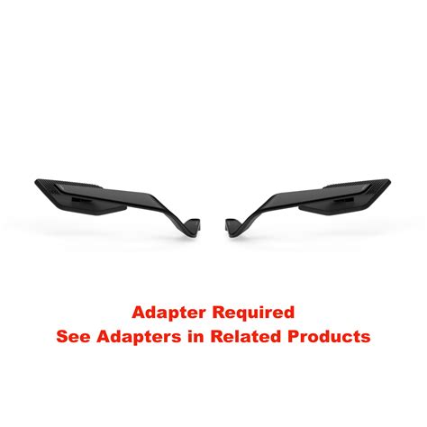 Motovation USA PARTS ACCESSORIES Stealth Naked Max Winglet Mirror Set By Rizoma Bsn B