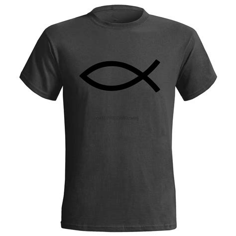 Camiseta Para Hombre S Mbolo De Pez Religioso Dios Cristo Pagano