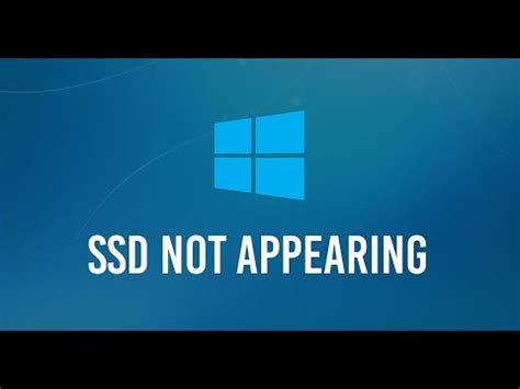 Fix New SSD Not Showing Up In Windows SUPER EASY FIX YouTube