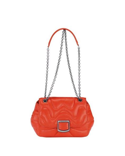 Longchamp Leather Brioche Cocoon Crossbody Bag In Orange Lyst Australia