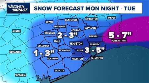 Houston Snow Forecast Winter Weather Expected For Houston Area Khou