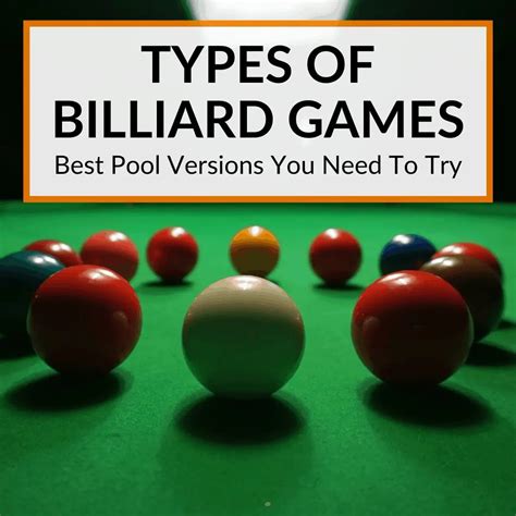 Types Of Billiard Games Best Pool Versions You Need To Try Workout Hq