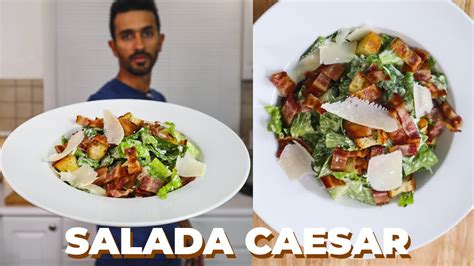 Salada Caesar Bacon E Crouton Super F Cil E R Pida De Fazer