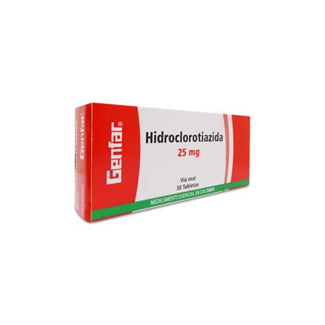 Hidroclorotiazida Mg Genfar Caja X Tabletas Droguer A M S Salud