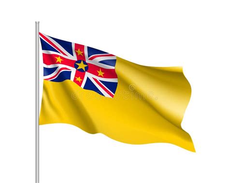 Estilo Plano De Niue De La Bandera Ilustraci N Del Vector Ilustraci N