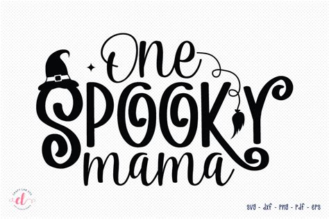 One Spooky Mama Halloween Svg Cut File Graphic By Craftlabsvg