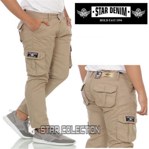 Jual Celana Cargo Panjang Pria Star Denim Original Trending Celana