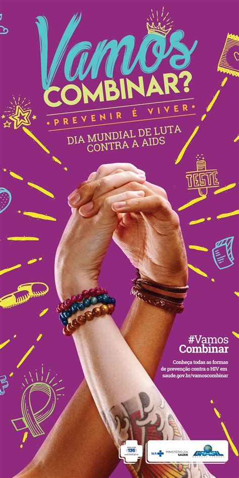 Campanha Dia Mundial De Luta Contra A Aids Vamos Combinar 2017