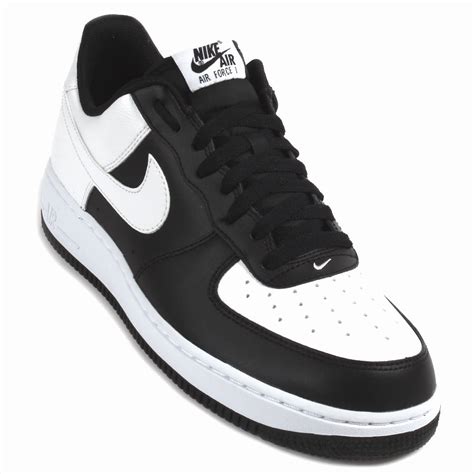 T Nis Nike Air Force I Branco Preto Rock City