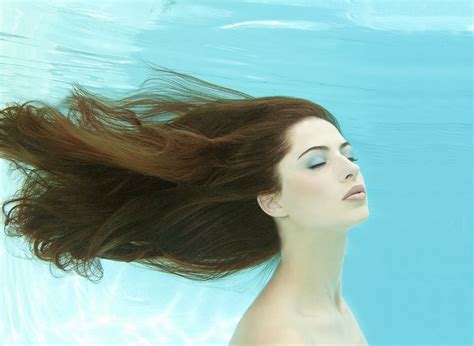 Woman Hair Underwater Underwater Hair Hair Flow Portrait