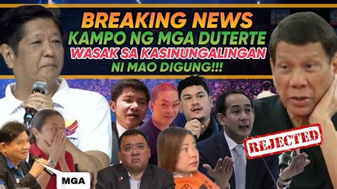 HETO NA MARCOS JR KAMPO NG MGA DUTERTE WASAK SA ISSUE NI MAO DIGUNG