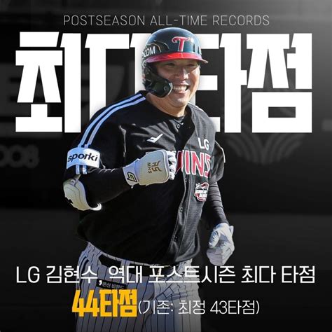 김현수 통산 포스트시즌 타점 1위 등극 Mlbpark