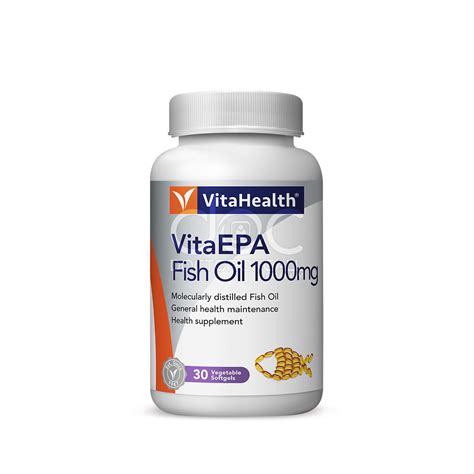 Buy Vitahealth Vita Epa Fish Oil 1000mg Vegetable Softgels 30s