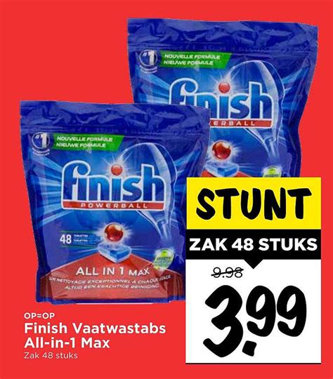 Finish Vaatwastabs All In 1 Max Aanbieding Bij Vomar 1Folders Nl