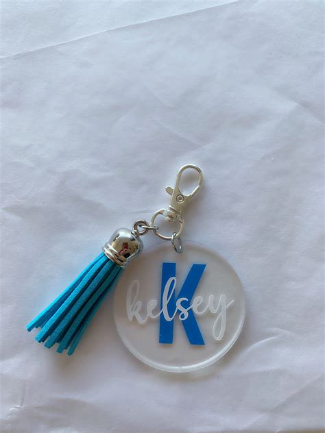 Personalised Acrylic Keyrings Etsy