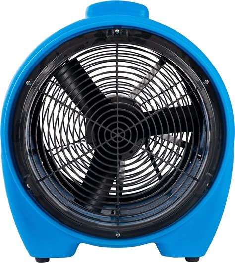 Mounto 1hp 5000cfm 16 Axial Blower Exhaust Fan Confined Space Blower Blue Building Supplies