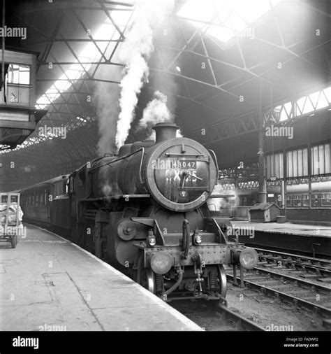 Original British Rail Steam Loco Number 43047 At Birmingham New Street Station England In The