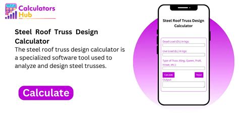 Steel Roof Truss Design Calculator Online