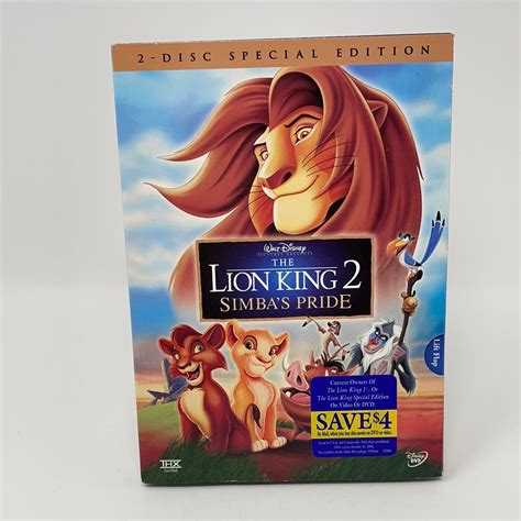 Dvd Disney The Lion King 2 Simbas Pride Disc Special Edition Sealed