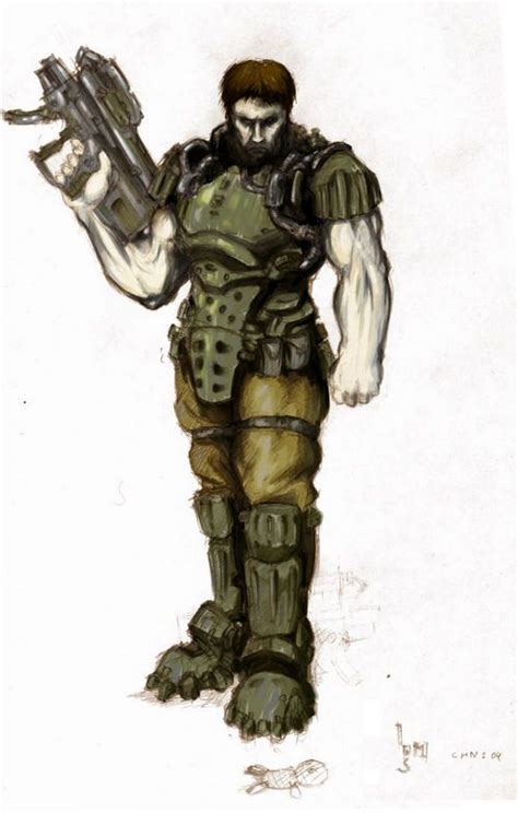 Doom Marine Art | Future Soldier Character Design