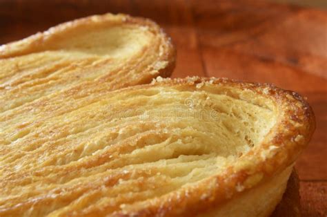 Sweet Bread Detail Traditional Oreja Mexican Sweet Bread Close Up