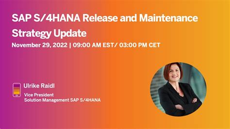 Sap S Hana Release And Maintenance Strategy Update Sap Community