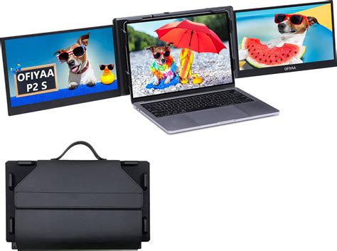 Amazon Ofiyaa P S Triple Portable Monitor For Laptop No Drive