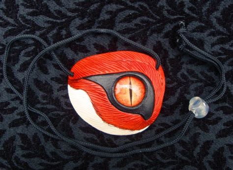 Red Fox Eye Eyepatch Handmade Carved Leather Eye Patch With