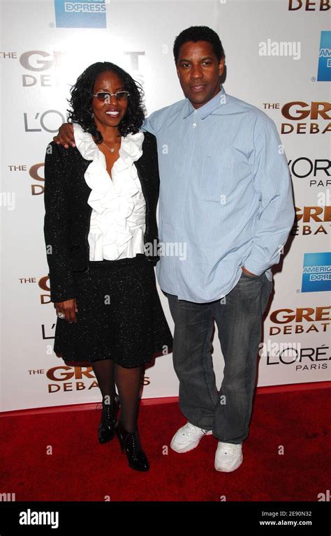 Actor Denzel Washington and his wife Pauletta Parson arrive at the ...